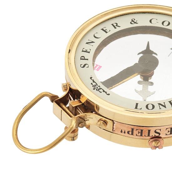 Brass Ship Captain Compass Steampunk Accessory  Unique Gift for Men Beautiful Handmade Gift Sundial Clock