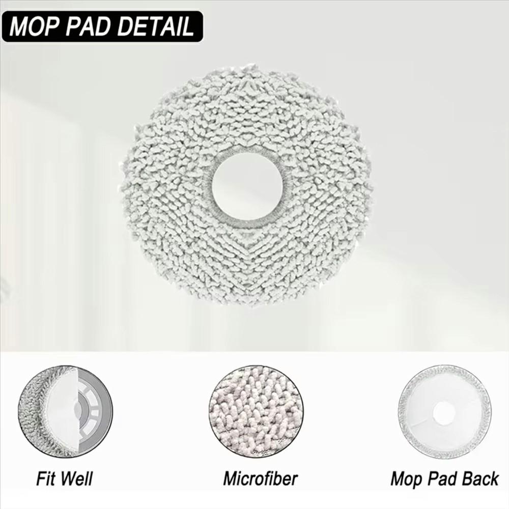 For Roborock P10/P10 Pro/P10S Pro/P10S Pro+/G20S Ultra/Dreame S10/S10 Pro/S10+ Mop Cloth Robot Vacuum Cleaner Replacement Cleaning Pad