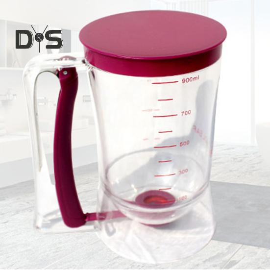 Диспенсер для теста для блинов, не содержащий бисфенол А, воронка для теста для кексов, блинница с мерной этикеткой, принадлежности для выпечки с удобным дозатором