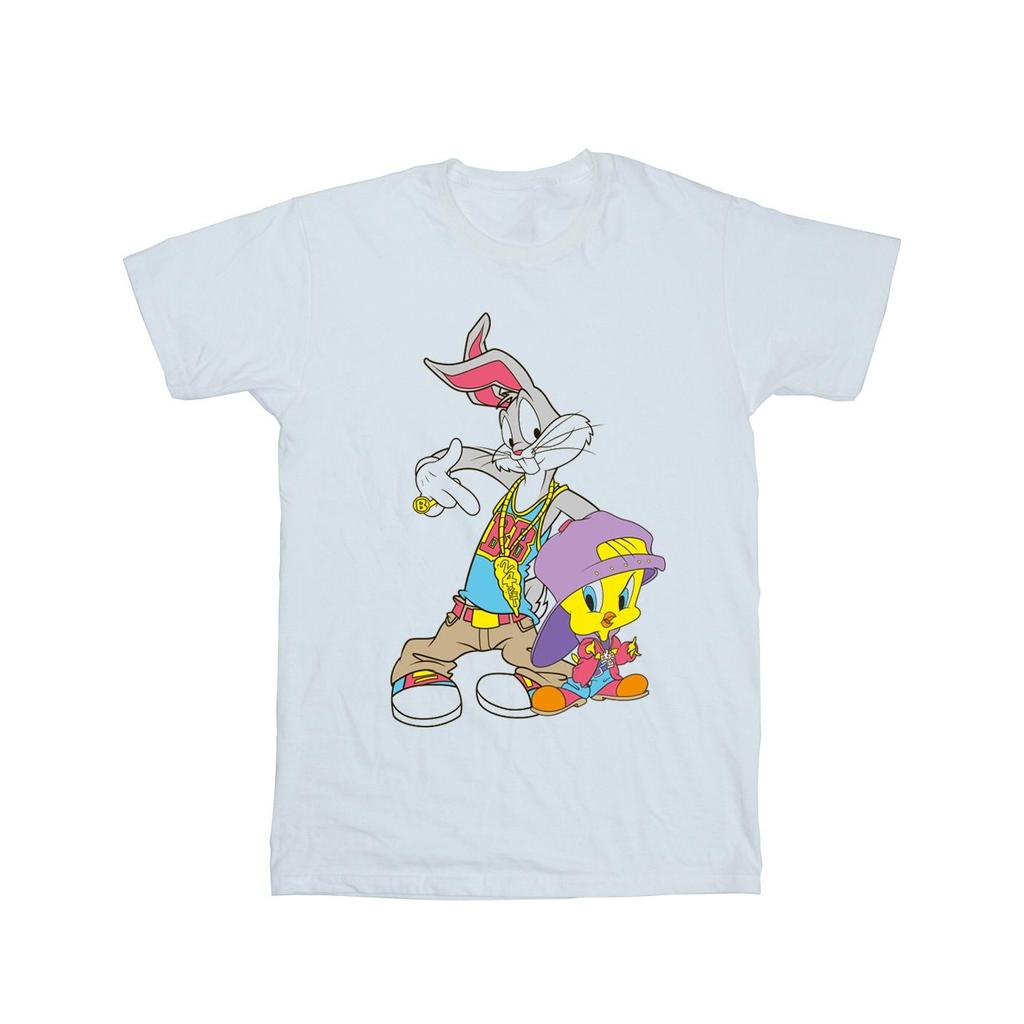 Looney Tunes Мужская футболка в стиле хип-хоп с Багзом и Твити