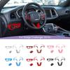 Car Interior Steering Wheel Headlight Switch Gear Lever Trim Decoration Cover For Dodge Charger/Challenger 2015 Up Interior Car Accessoriers