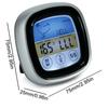Digital Meat Thermometer With Touchscreen/Backlight-BBQ Grill Probe for Steak 8 Presets Timer/Magnetic Base
