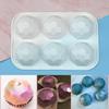 6 Cavity Gem Jewel Silicone Chocolate Baking Mold Geometric Diamond Candle Mould Making Tool