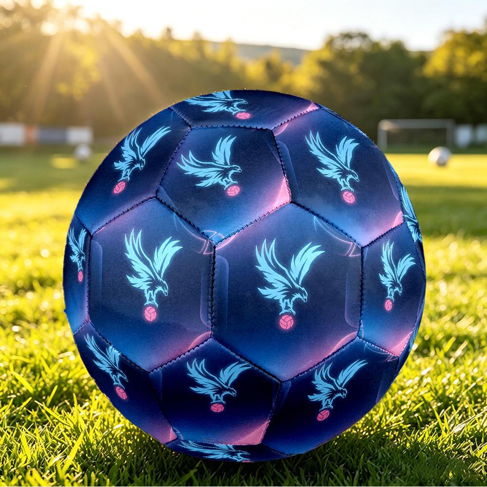 Футбольный мяч Crystal Palace, размер 5, с принтом, противоскользящий, для взрослых, футбольный сувенир для фанатов футбола