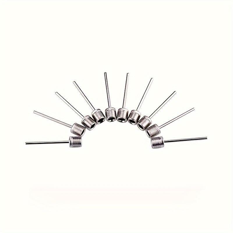 10 шт. игл для накачивания мячей из нержавеющей стали - адаптер для накачивания мячей для футбола, баскетбола и американского футбола