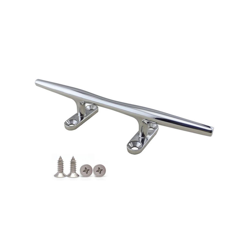 Boat Cleat Open Base 4/5/6//8/10/12 inch Dock Cleat 316 Stainless Steel Marine Grade Boats Hollow Base Cleats