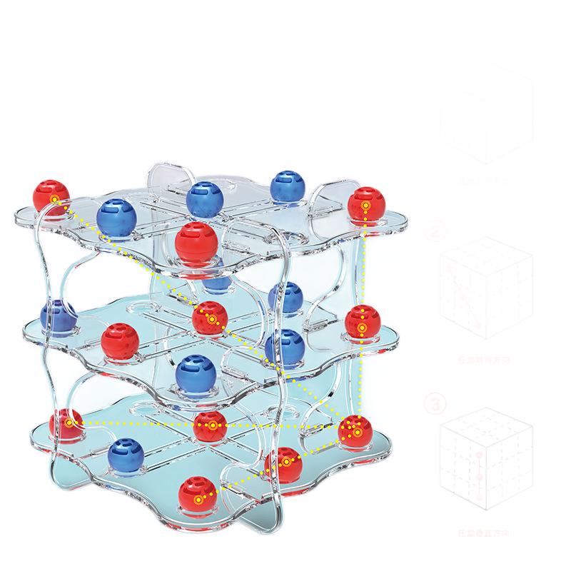 3D крестики-нолики развивающая игрушка: Взаимодействие родителей и детей и тренировка логического мышления для двух игроков