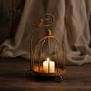 Indoor Outdoor Lantern Vintage Metal Birdcage Candle Holder, Tealight Decorative Wedding Table Decoration Stand for Home Decor Dining Living