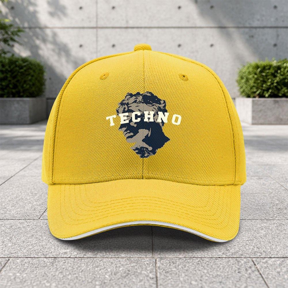 TechStyle Sculpted Adjustable Baseball Cap with Trendy Print Outdoor Sports Camping Golf Street Dance