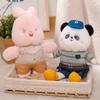 Панда кролик медведь слон плюшевая игрушка сидящая и стоящая панда мультфильм мягкие игрушки животных кукла для ребенка подарок декор комнаты