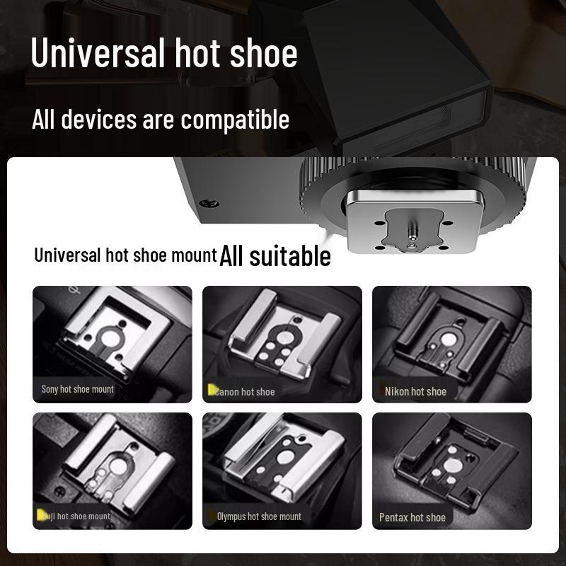 Универсальная мини-вспышка для установки на камеру для Sony, Fujifilm, Canon, Nikon, Panasonic.