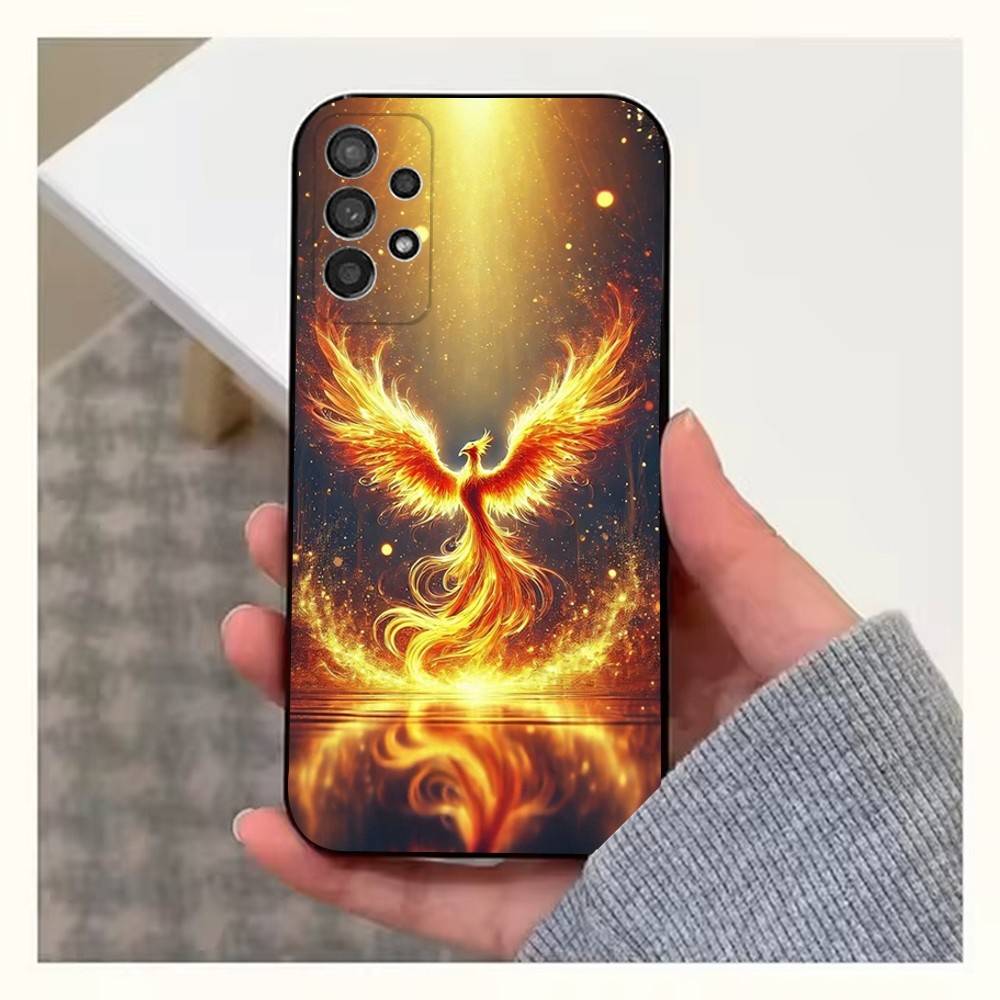 Cool Phoenix Case For Samsung S10,Plus,S9,Ultra,S24,S21,S20,S23,FE,S22,S25,Lite,Soft Silicone Black