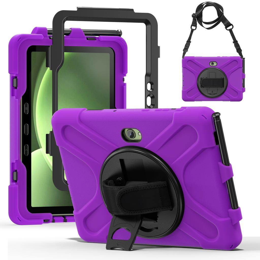 Чехол-подставка с плечевым ремнем для Samsung Galaxy Tab Active5 Pro X350/X356B/Active Pro T540/T545/T547/Active4 Pro T630/T636