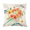 New Plant Flower Pillow Cover Polyester Printed Living Room Sofa Cushion Cover Bedroom Pillow Cover