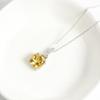 S925 Silver Simply Elegant Pendant Natural Citrine Gemstone Fine Jewelry for Girls & Lady Party Birthday & Daily Wear Gift