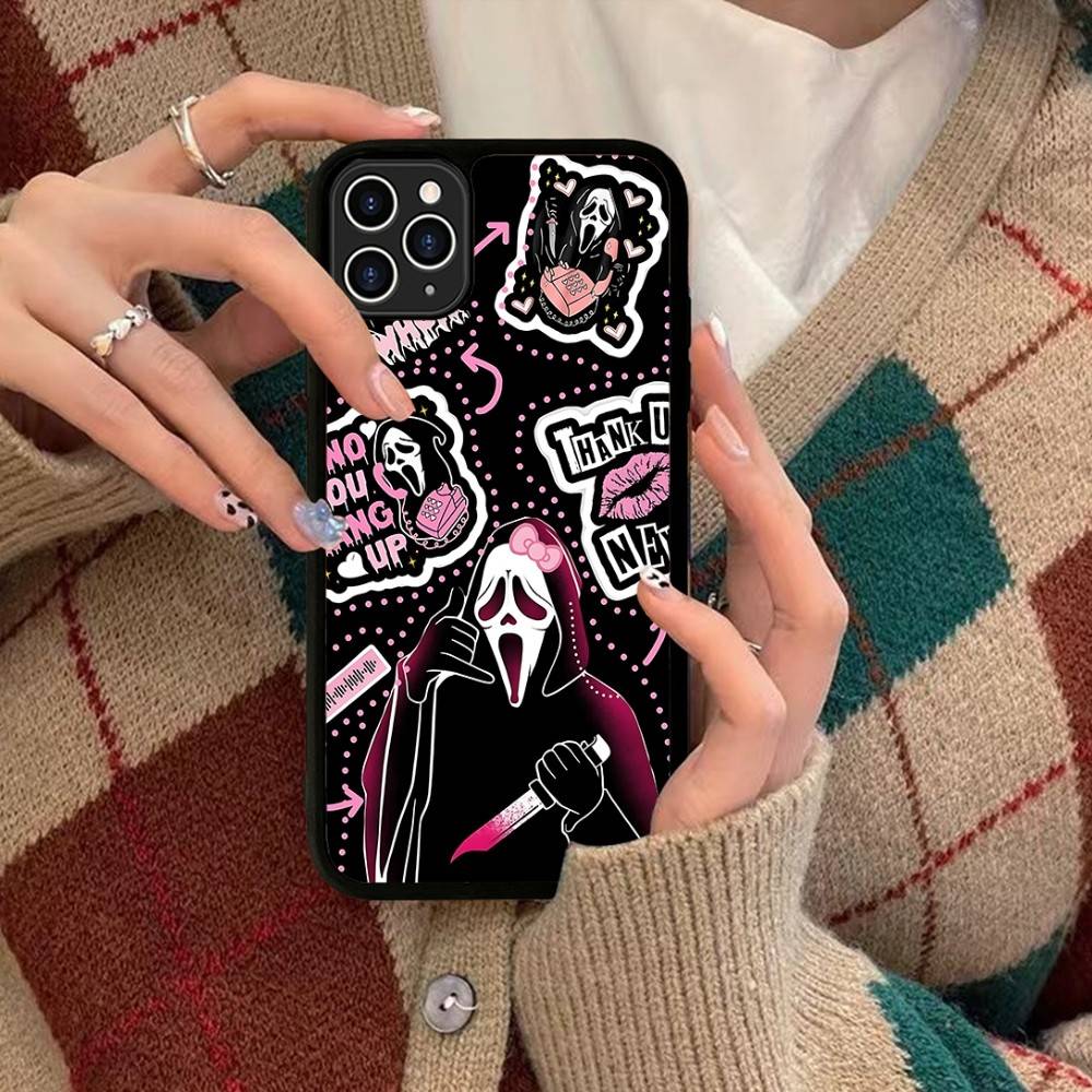Ghost Face Scream Halloween Phone Case Silicone PC+TPU For For IPhone 11 12 13 14 15 16 Plus Pro Max Cover
