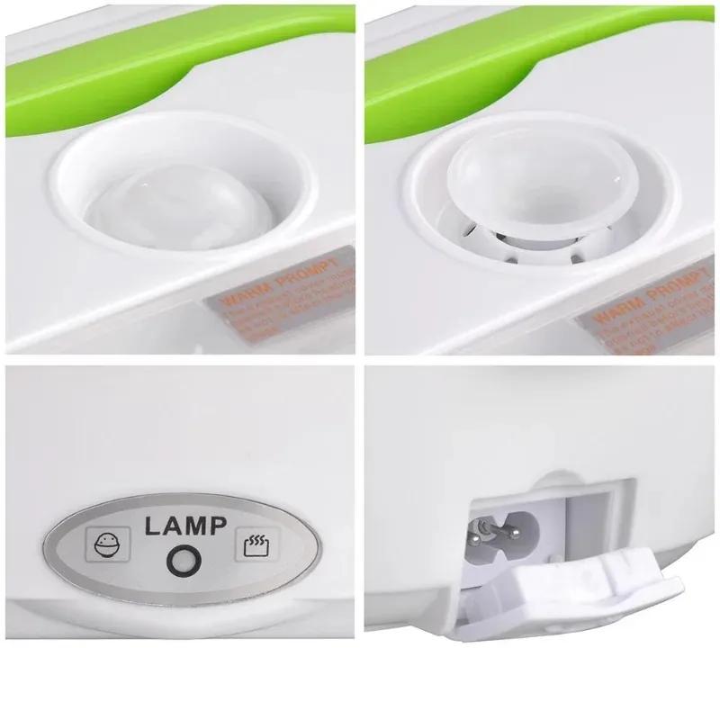 2025 Электрический ланч-бокс с подогревом для автомобиля 12В, грузовика 24В, 110В, 220В, США, ЕС ПЛЮС Ланч-бокс с подогревом, контейнер для подогрева пищи, контейнер для подогрева ланча для