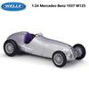 1/24 Mercedes-Benz 1937 W125 High Quality WELLY Diecast Classic Metal Model Car Vintage Car Alloy Toy Car for Kids Collection