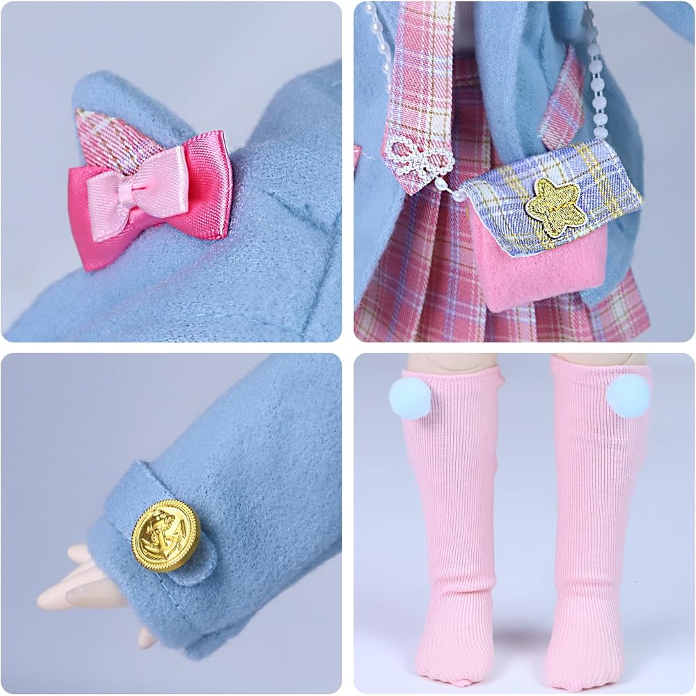 Кукольная одежда 'Ледяная Фортуна' Масштаб 1/4 Наряд BJD для шарнирных кукол Модная одежда