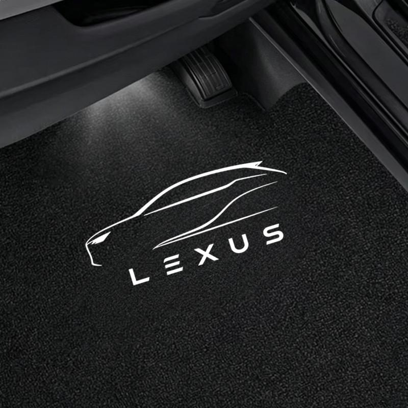 2Pcs LED Decoration warning tool For LEXUS ES LS IS IF LX GS GX HS NX LM LC LF RZ RC Car Door Welcome Light Accessories AEH1