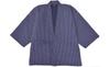 Weaving Front with Cotton Made In Cotton Winter [Sashiko Hanten] Japan, Lining, Hanten, Hanten, Men's (navy Blue)