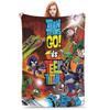 Постер-одеяло Teen Titans Go, Фланелевое плед-покрывало, Летнее украшение для кондиционера, Легкое покрывало на кровать,