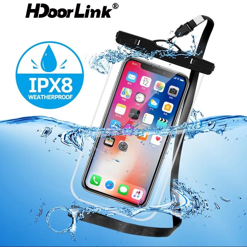 HdoorLink Ipx8 Универсальный водонепроницаемый чехол для телефона Водонепроницаемая сумка Чехол для мобильного телефона для Iphone 15 14 Водонепроницаемый чехол для телефона под водой