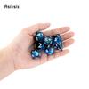 7 Pcs Dark Blue Resin White Number Sharp Edge Dice Polyhedral Dice Suitable for Role-Playing RPG    Board Game