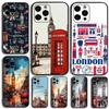 Чехол для телефона London Red Bus Big Ben для Apple iPhone 15,14,13,12,11,Pro,X,XS,Max,XR,Plus,Mini Мягкий черный чехол