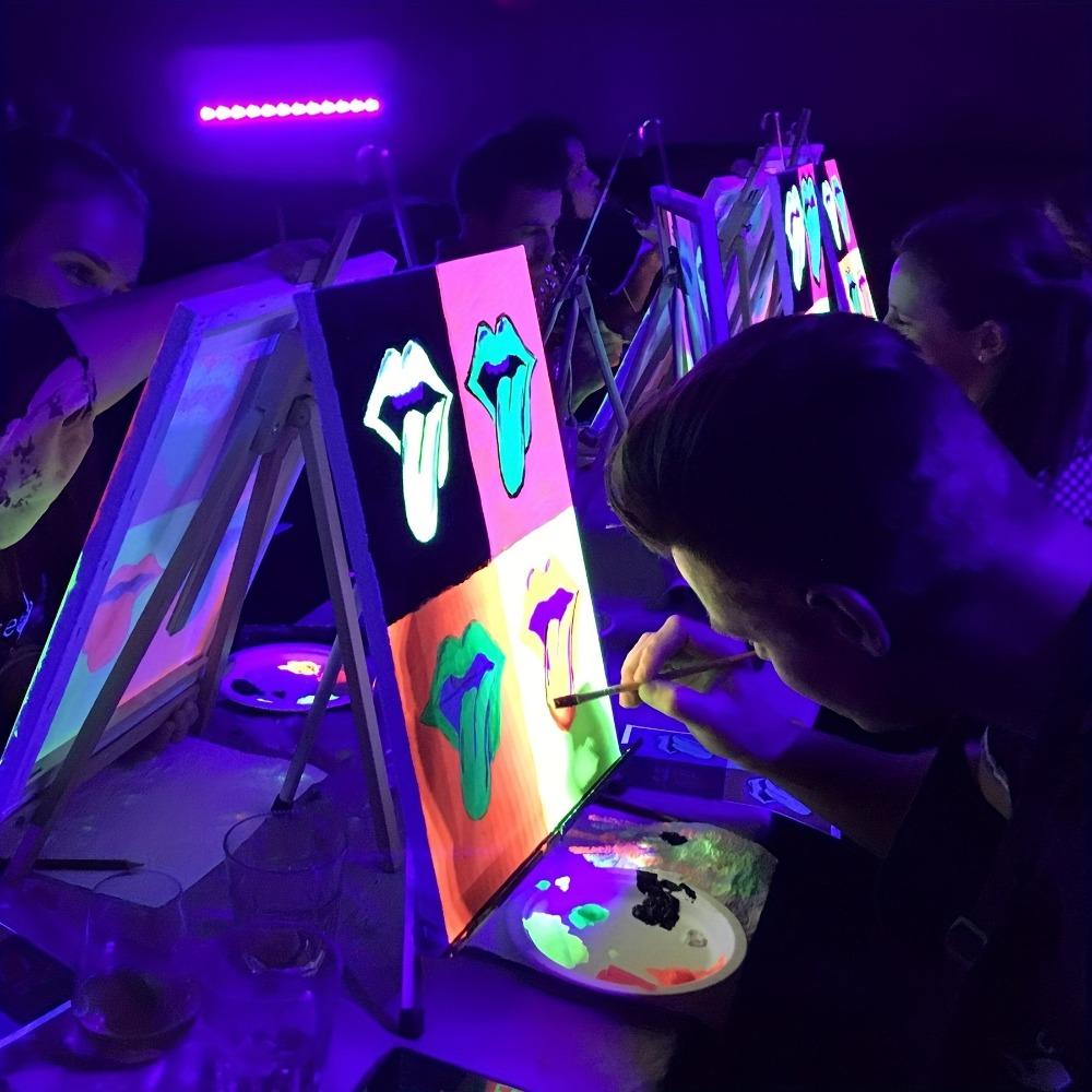 1 комплект светящихся акриловых красок, перманентных водостойких флуоресцентных красок, для рисования стен, ручная роспись, художественные краски для граффити