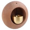 Walnut Shopkeepers Bell for Door Opening Doorbell Chime Unique Office Ornaments and Hanging Decoration for Entrance