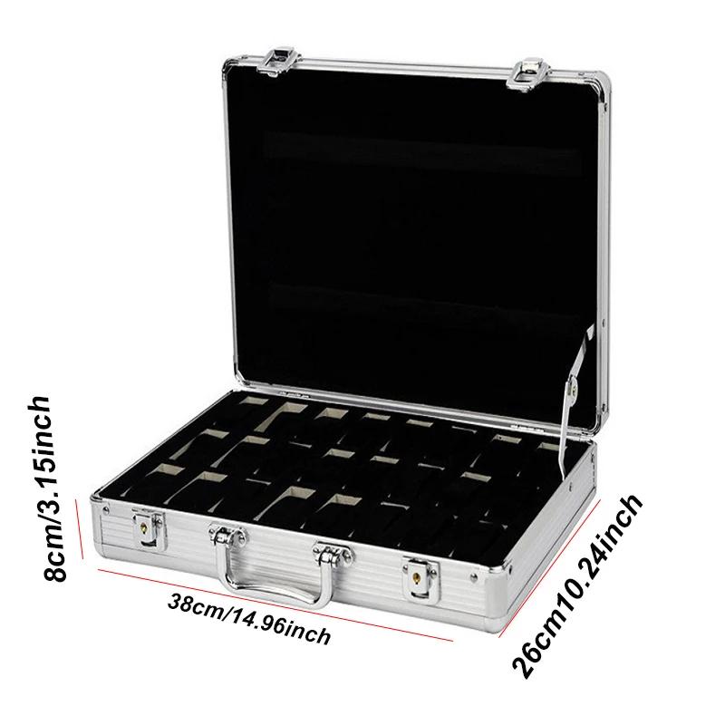 DELESYS Sales Promotion 6/12/24 Positions Aluminum Alloy Watch Storage Case Solid Shatter-Resistant Metallic Aluminium Watch Box
