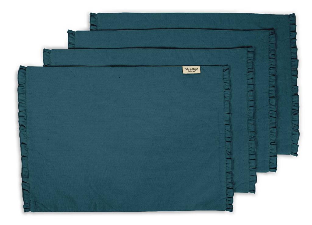 Vargottam Черный домашний декор, двусторонний декор стола, оборки, салфетки, двусторонний обеденный коврик-набор