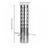 Arrestor with Perforated Guard | Stainless Steel Construction, Vented Cutout