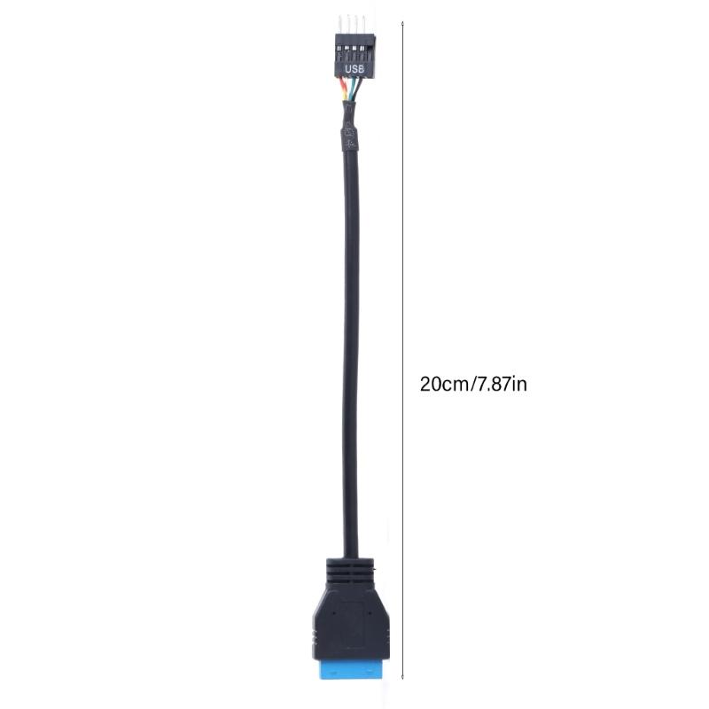 Кабель-переходник 20Pin на 9Pin USB3.0 на 2.0 Разъемы Кабель для материнской платы 20Pin на 9Pin USB2.0 Папа Кабель для материнской платы