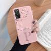 Чехлы для телефона Samsung Galaxy S25 Plus Ultra Чехол Розовые Буквы Милый Цветочный Узор Мягкий Силиконовый Корпус Сумки Задняя TPU Fundas