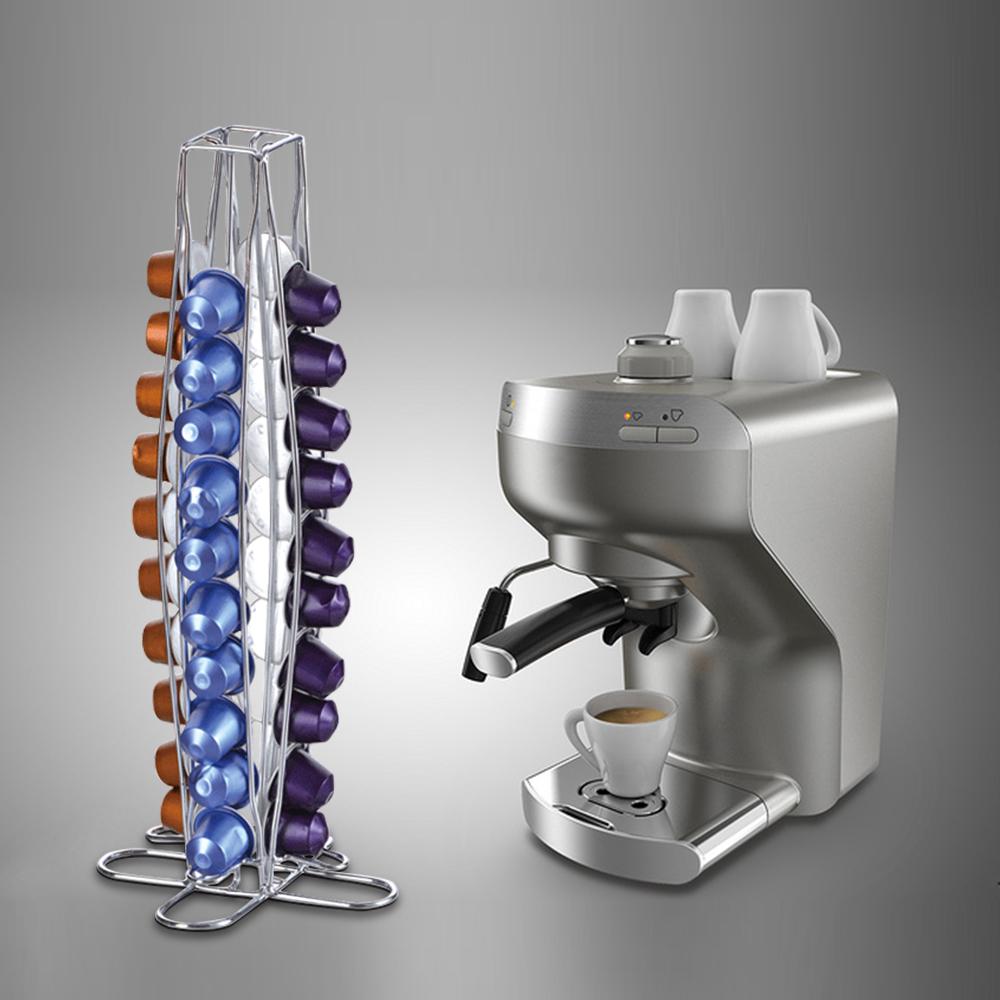 Держатель для капсул Dolce Gusto Nespresso, подставка для капсул из нержавеющей стали, подставка для кухонного стола, металлическая полка