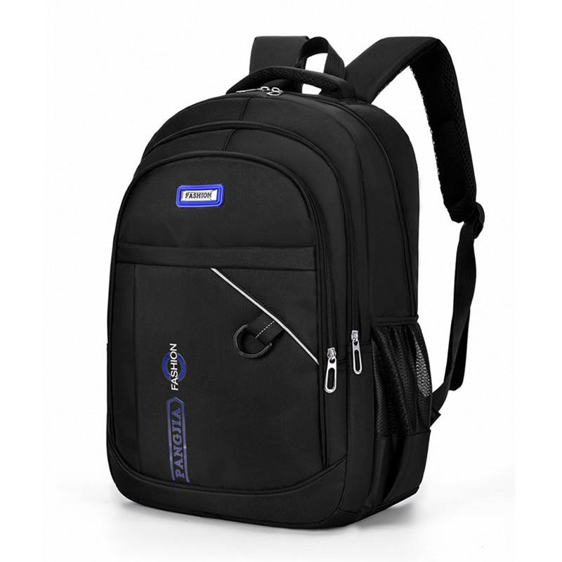 Backpack Oxford With Breathable Mesh And Letter Design For Office And Outdoor