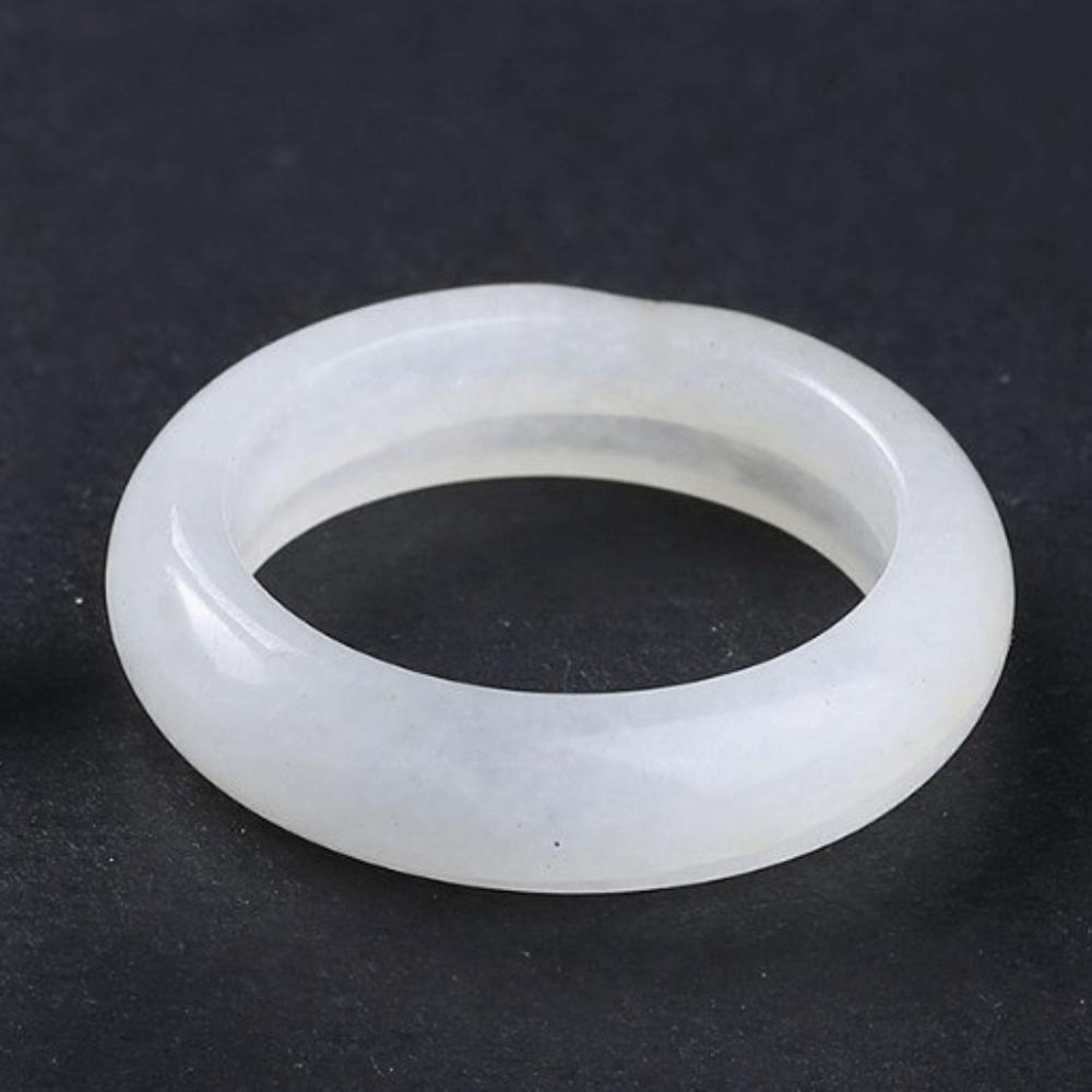 Obsidian Stone Crystal Stone Band Rings Natural Crystal Jewelry Finger Ring Minimalist Ring  Women