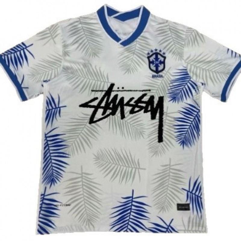 Ретро футбольная майка в стиле Stussy Бразилия Италия Фламенго Япония 1998 2002 Футбольная футболка Унисекс Спортивный топ