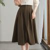 Bust Skirt Women's Spring and Autumn New Black Skirt Temperament A Word Long Skirt