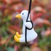 Качающаяся утка, подвесное украшение для автомобиля, домашний офис, зеркало заднего вида автомобиля, мультяшная утка, подвесное украшение в виде животного, подарок на день рождения, Рождество