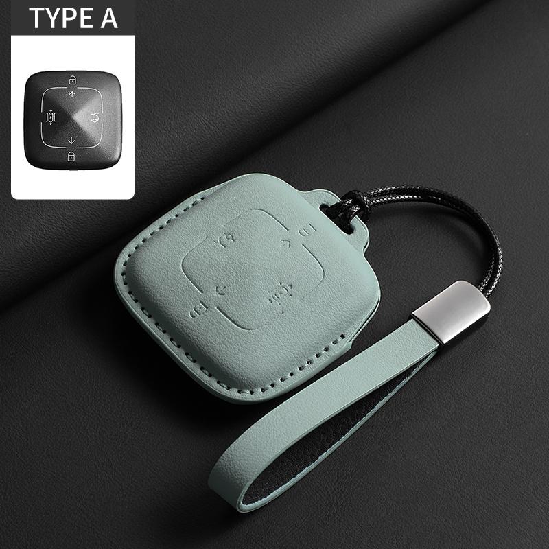 For ZEEKR 001 X Car Key Cover Original Car Color Smart Key Holder Leather Protector High Quality Auto Interior Accessories