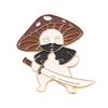 Metal Brooch Craftsmanship Sweet Gift Backpack Decoration Lapel Pin Woman Accessories DIY Cartoon Badge Pocket-size Enamel