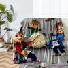 Alvin and the Chipmunks Theme Printed Blanket - Perfect for Couch, Bed, Travel & Outdoor Use | Machine Washable, Cozy & Durable.