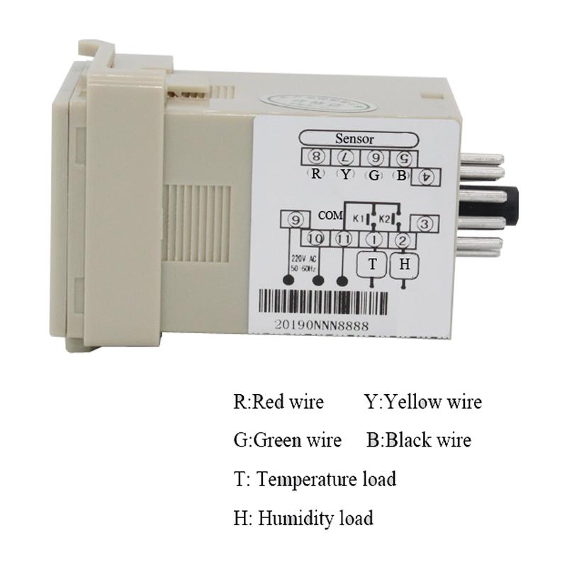 Digital temperature and humidity controller with sensor intelligent Din rail type panel type thermostat and Hygrometer Fuel Injectors 6