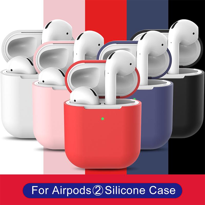 Аксессуары для наушников Charm Air Pod, чехол для наушников AirPods 2, защита от падения, защита от отпечатков пальцев, защитный чехол, силиконовый чехол Apple, чехол для зарядки, коробка для наушников