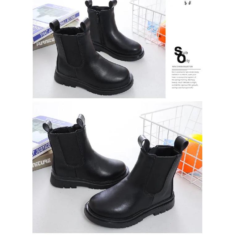 Kids Boots Girls Chelsea Boots Fashion Classic Children Ankle Boots Street Popular Ins Hot Autumn Winter Brand New Rubber Sole
