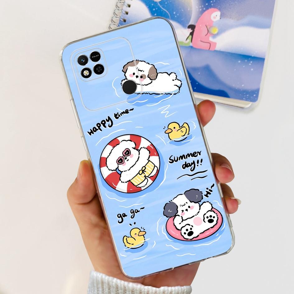 For Xiaomi Redmi 10A Case New Fashion Flower Butterfly Transparent Silicone Cover For Xiomi Redmi 10A Funda Redmi10a 10 A Bumper