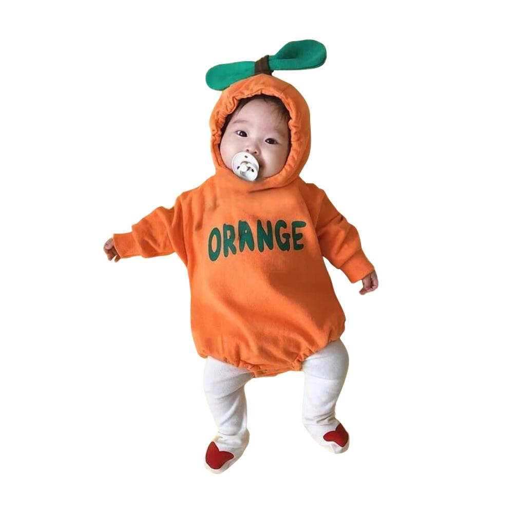 Детский свитер с капюшоном и фруктами, комбинезон